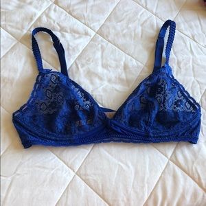 Stella McCartney Blue lace bra